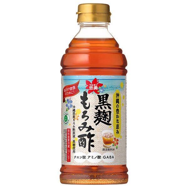 【賞味期限2026.05.15かそれ以降】盛田(ハイピース) マルキン忠勇 黒麹もろみ酢 プレーン 500mlペットボトル×6本入【日本出荷】