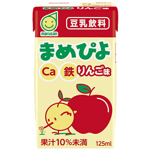 マルサンアイ まめぴよ りんご味 125ml紙パック×24本入【日本出荷】