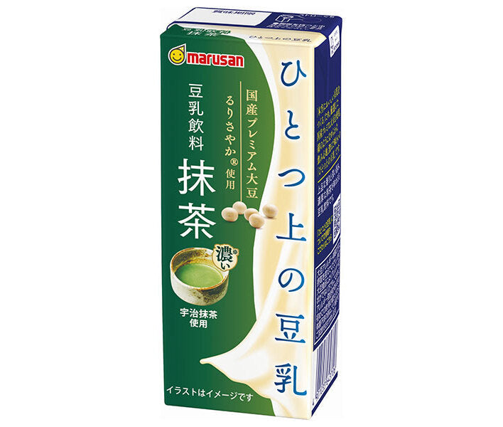 マルサンアイ ひとつ上の豆乳 豆乳飲料 抹茶 200ml紙パック×24本入【日本出荷】