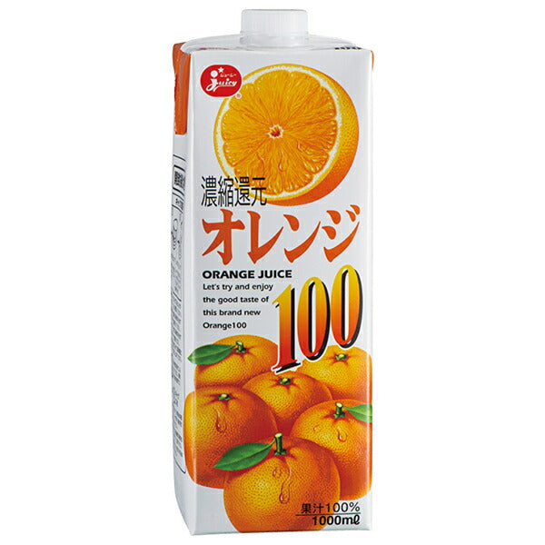 Juicy Orange 100 1L paper pack x 6 pieces [shipped in Japan]