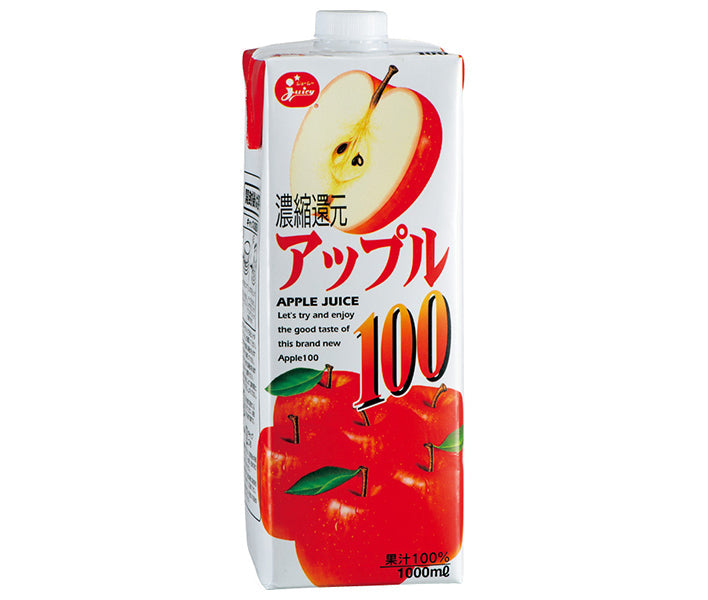 Juicy Apple 100 1L paper pack x 6 pieces [shipped in Japan]