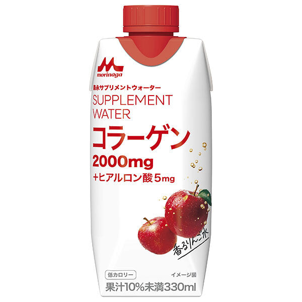 森永乳業 サプリメントウォーター コラーゲン 香るりんご水 330ml紙パック×12本入【日本出荷】