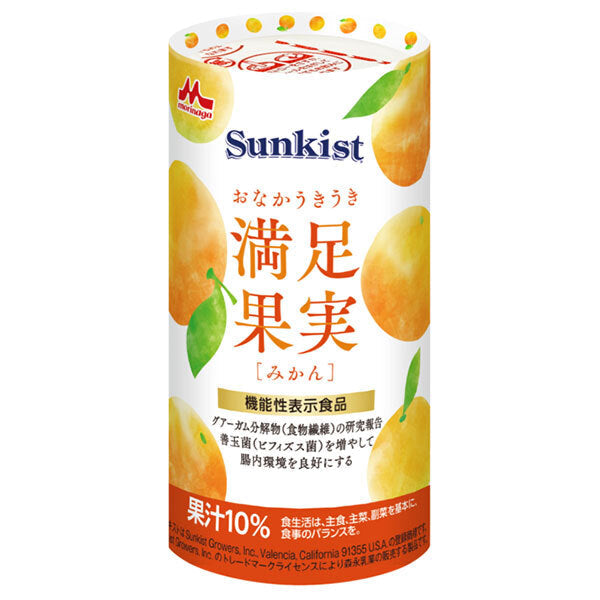 Clinico Sunkist Stomach Excitement Satisfaction Fruit Mandarin Orange 125ml Paper Pack x 18 Pieces [Shipped in Japan]