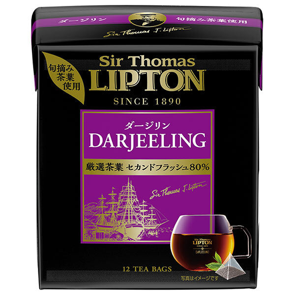 Lipton Sir Thomas Lipton Darjeeling Tea Bags (80% Second Flush) 12 bags x 6 boxes [Shipped in Japan]