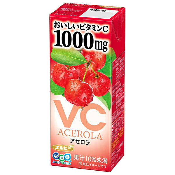 エルビー おいしいビタミンC アセロラ 200ml紙パック×24本入【日本出荷】