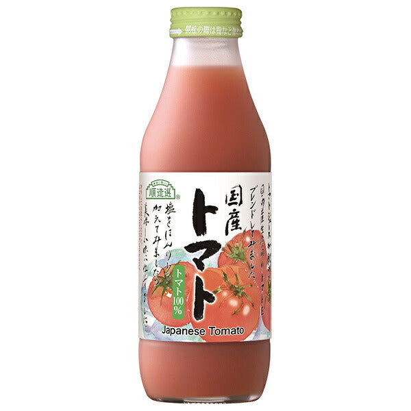 Marukai Corporation Junzosen Domestic Tomato 500ml bottle x 12 bottles [Shipped in Japan]