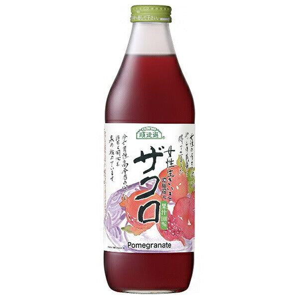 Marukai Junzosen Women's Lively Pomegranate Juice 1000ml bottles x 12 (6 x 2) bottles [Shipped in Japan]