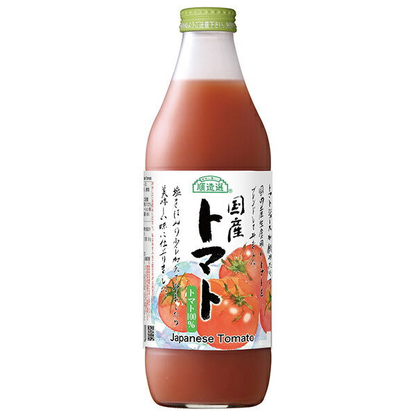 Marukai Corporation Junzosen Domestic Tomatoes 1000ml bottles x 12 (6 x 2) bottles [Shipped in Japan]