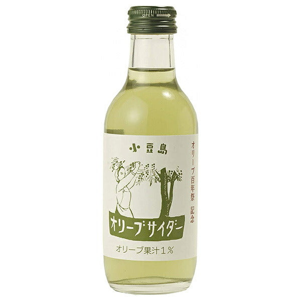 友桝飲料 オリーブサイダー 200ml瓶×24本入【日本出荷】