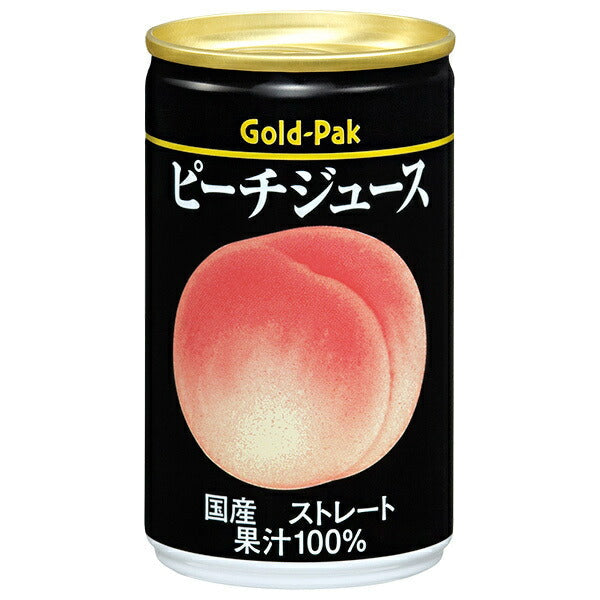 Gold Pack Peach Juice (Straight) 160g can x 20 pieces [Shipped in Japan]