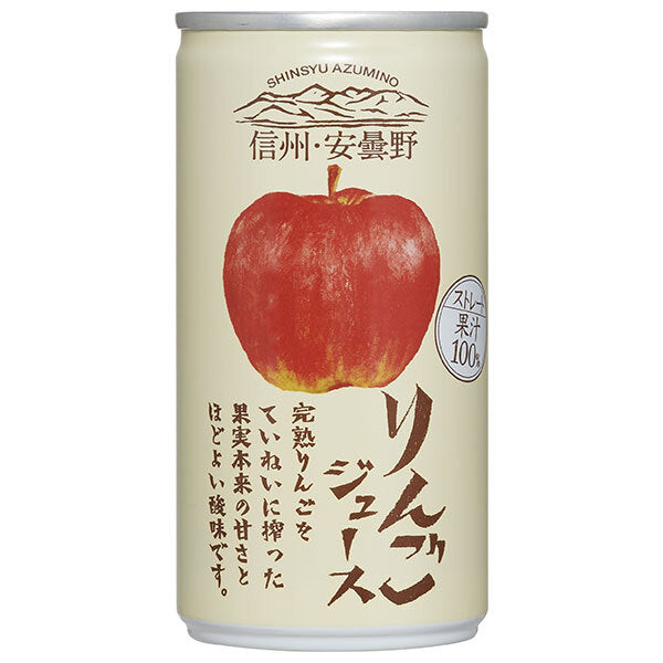 Gold Pack Shinshu Azumino Apple Juice 190g can x 30 bottles [Shipped in Japan]