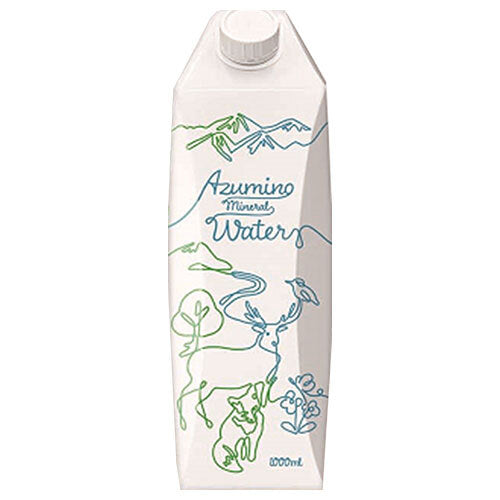 Gold Pack AZUMINO Mineral Water 1L paper pack x 6 bottles [shipped in Japan]