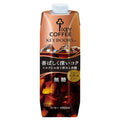 キーコーヒー KEY DOORS+ リキッドコーヒー 香ばしく深いコク 無糖 1000ml紙パック×6本入【日本出荷】