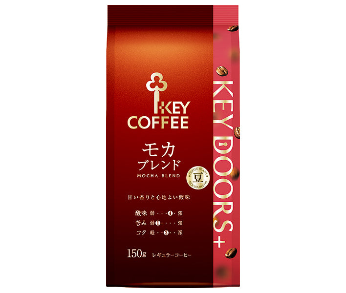 Key Coffee LP KEY DOORS+ Mocha Blend (Beans) 150g x 6 bags [Shipped in Japan]