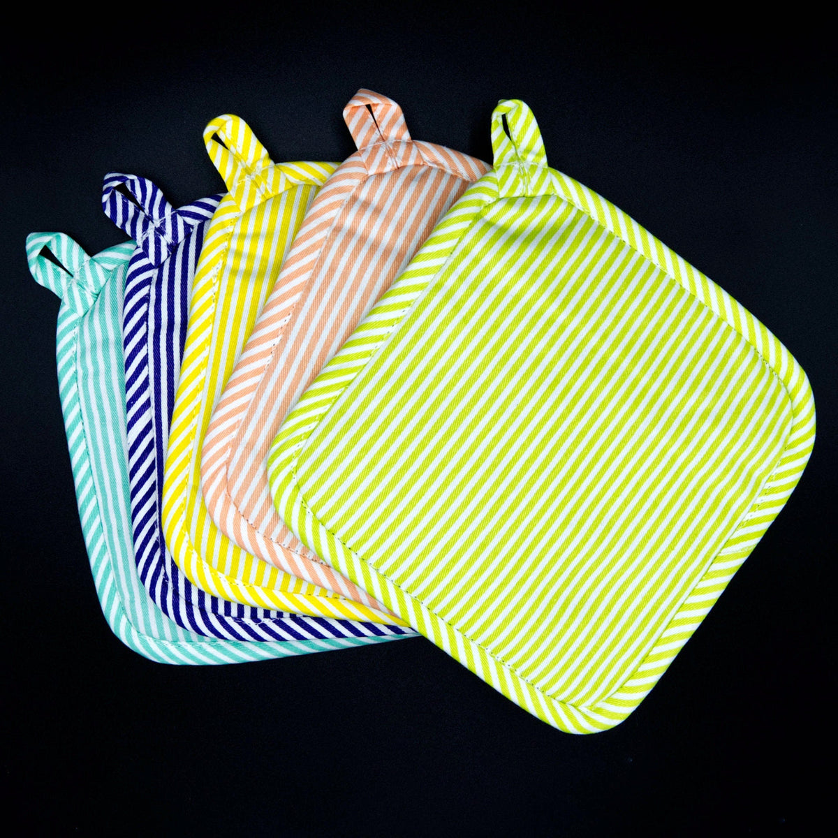 Banker Stripes-Oven Mitt and Pot Holder Set