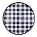Black Gingham Plates