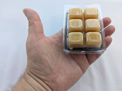 Hand-Poured Scented Beeswax Wax Melts - 6 Cubes, 55 g