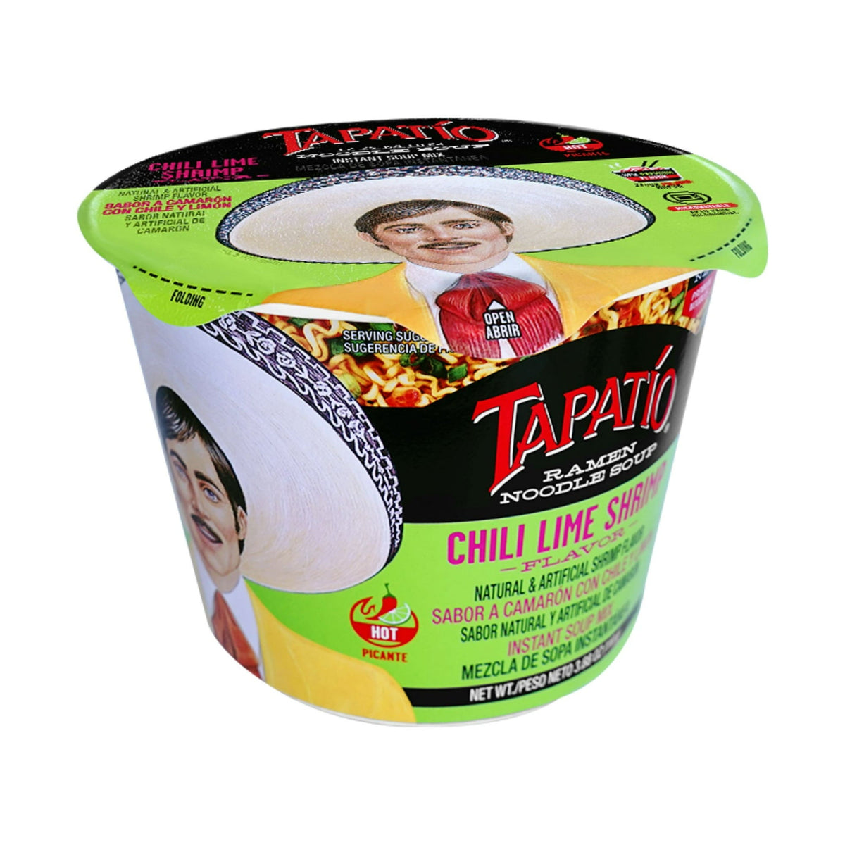 Tapatio Chili Lime Shrimp Flavour Ramen Bowl, 110g