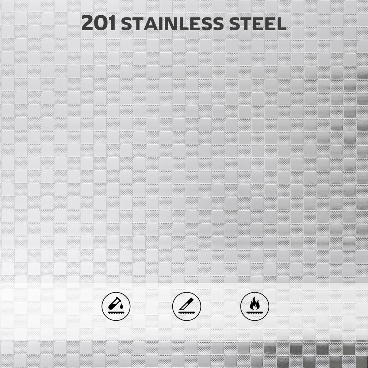 3 Tier Stainless Steel Rolling Cart with Adjustable Shelf, Utility Cart on Wheels with Handles for Kitchen, Silver