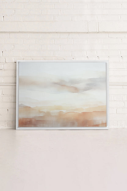 SUNSET STROKES, Oeuvre sur toile étiré