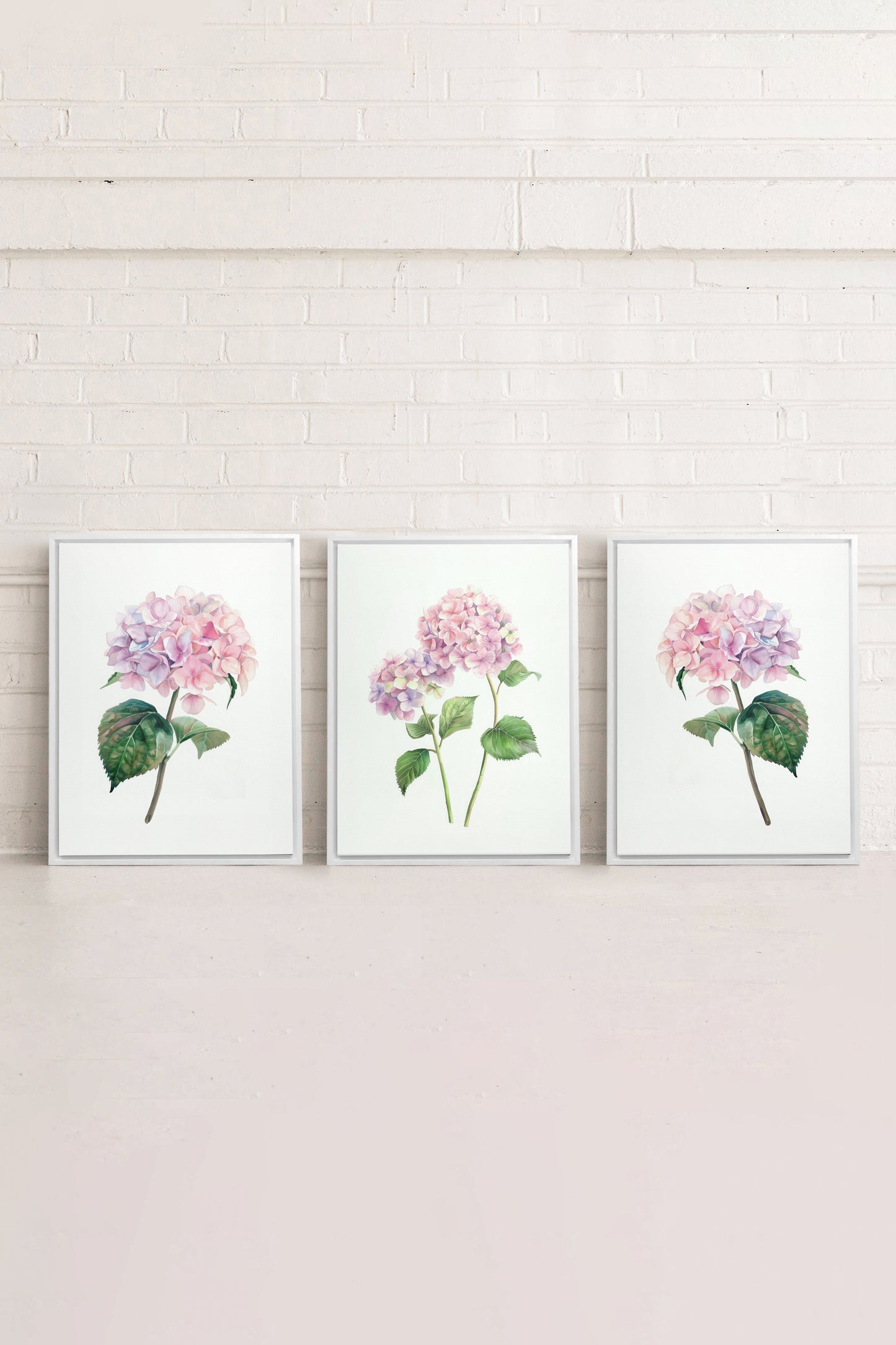 BLOSSOMING TRIO (3 Oeuvres sur toile étirée)