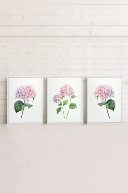 BLOSSOMING TRIO (3 Oeuvres sur toile étirée)