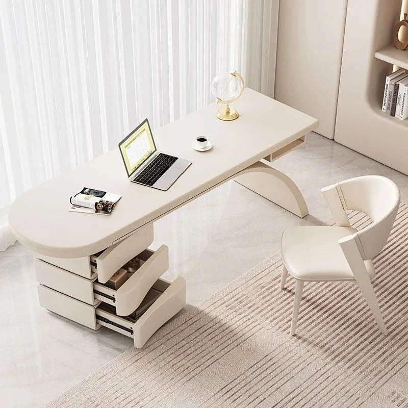 BLV09 Premium Cream White Office Desk