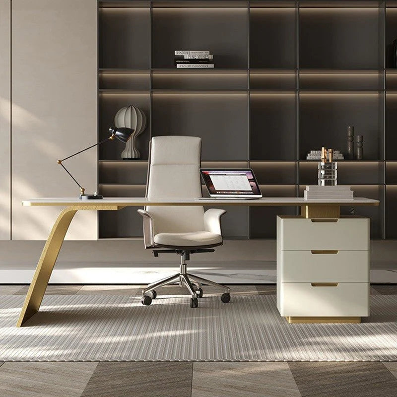 BLV10 Marble Top Office Desk
