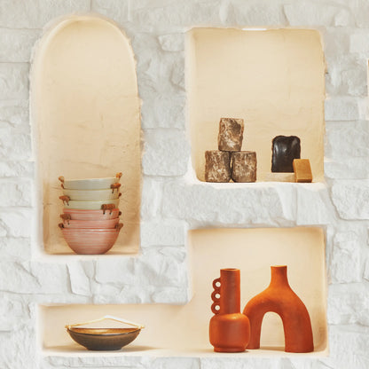 Porte savon en bois pétrifié
