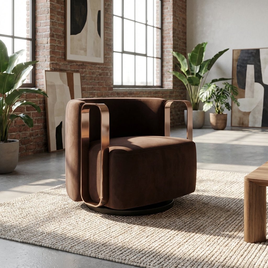 Bordeaux Swivel Lounge Chair