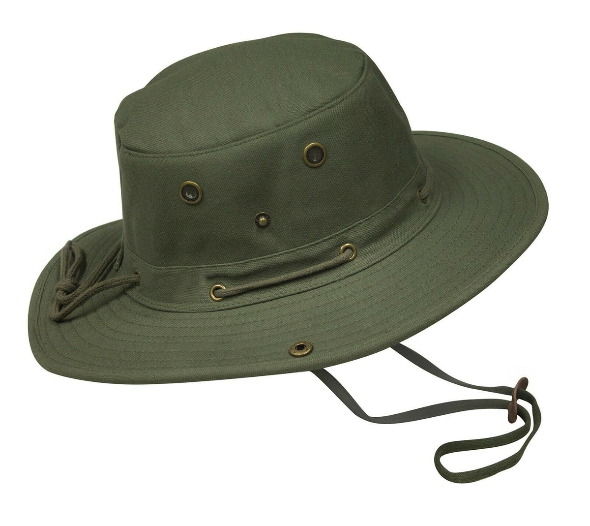 Misty Mountain Canvas Bosun Sun Hats with Snap Sides & Floating Brim