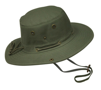 Misty Mountain Canvas Bosun Sun Hats with Snap Sides & Floating Brim