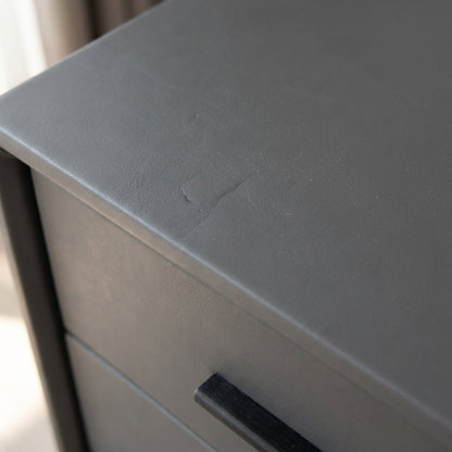 Brașov Two-Drawer Nightstand in Grey