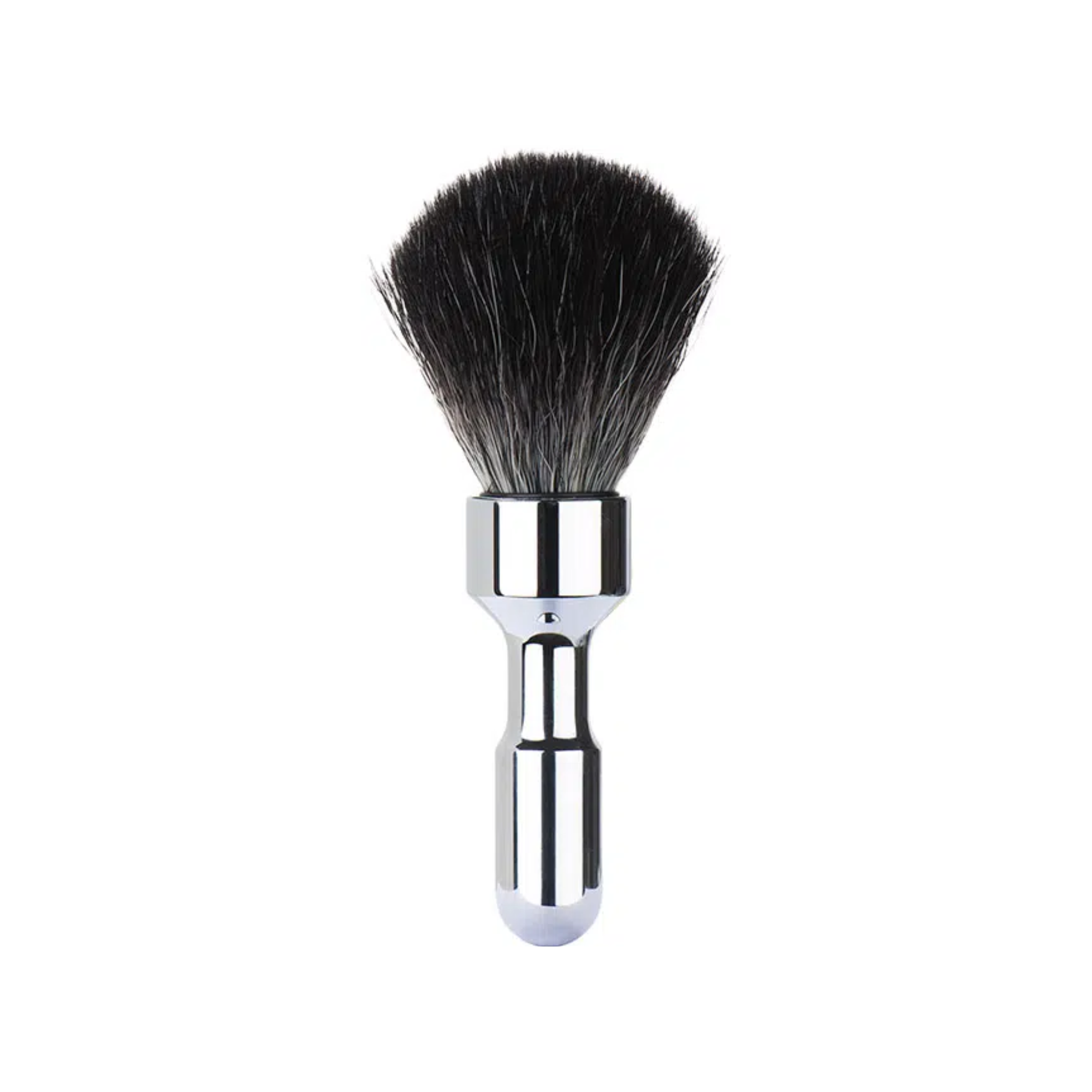 MERKUR Shaving Brush 1701 with Vegan Synthetic Hair in Bright Chrome