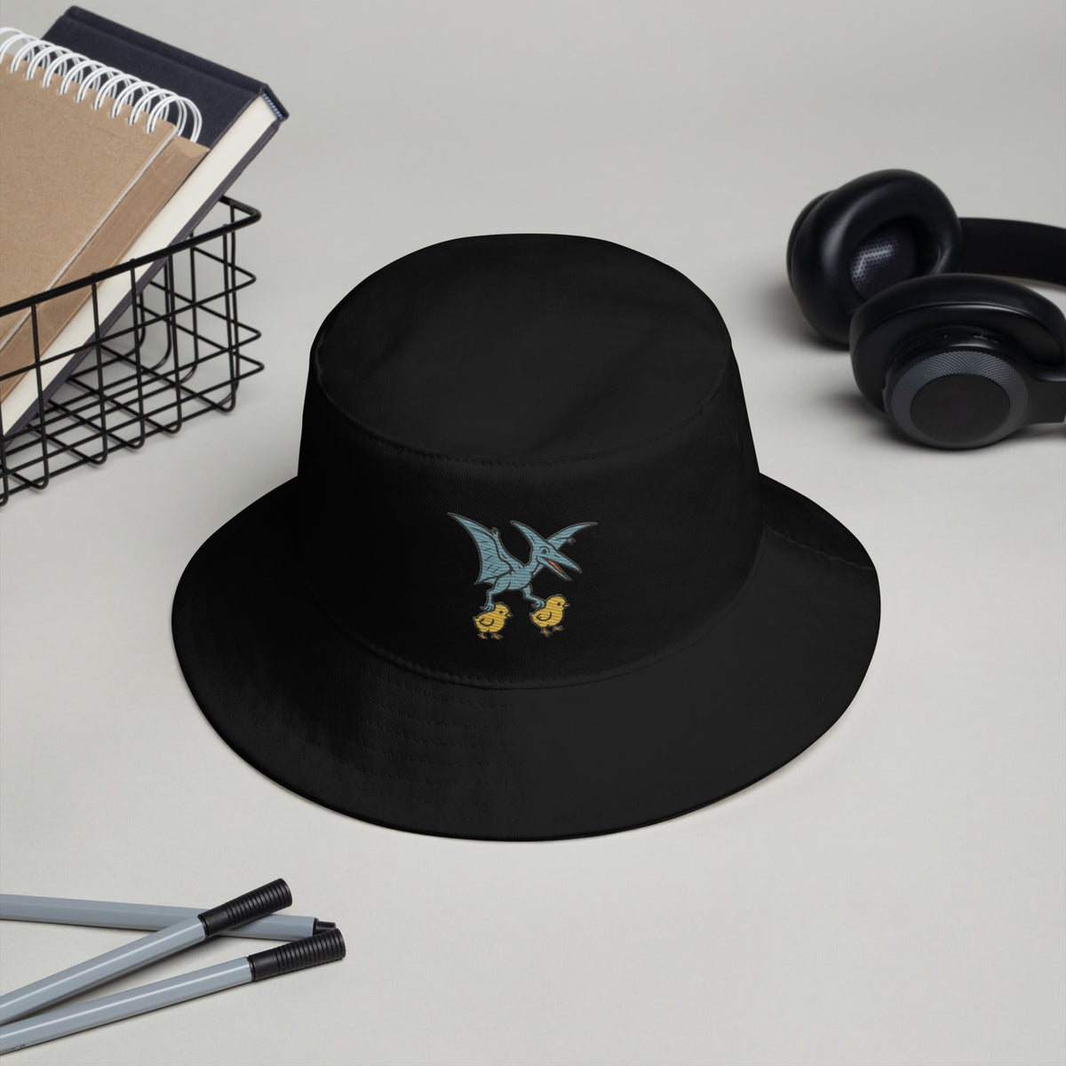 Chickasaurous Pteropoutlry Bucket Hat