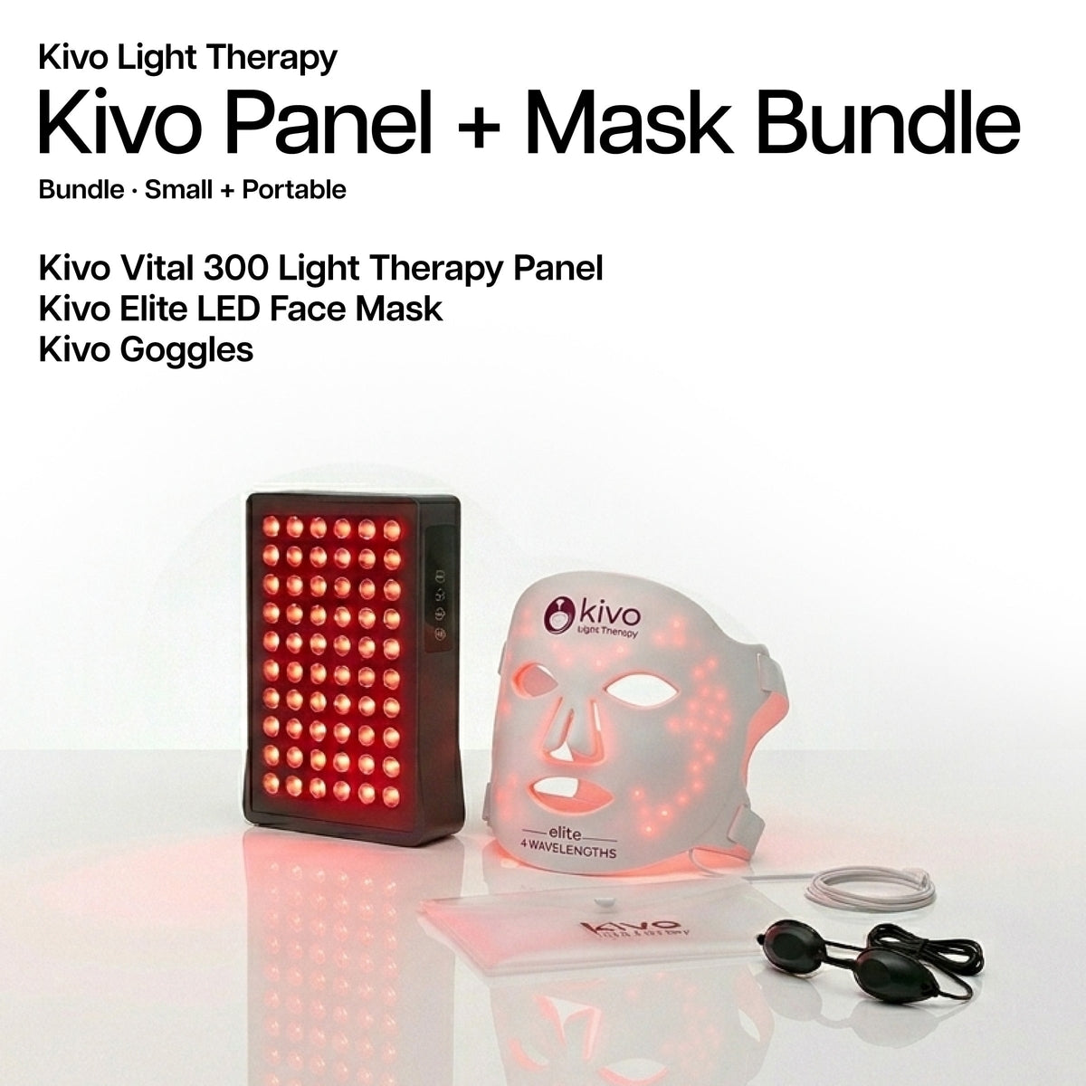 Kivo Elite Mask + Vital 300 Panel Value Bundle
