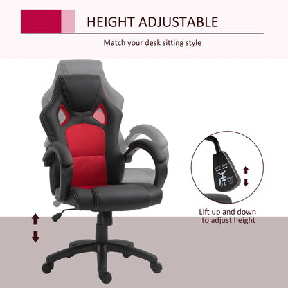 Foster Gaming-Office Chair-Red/Black