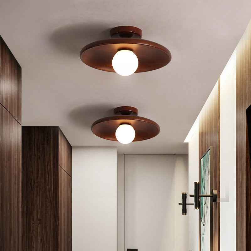 Aisle Ceiling Lamp Solid Wood Modern Minimalist Lamps