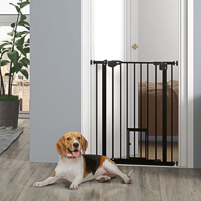 36" Easy Open Indoor Dog Gates for Doorways, House, Stair - White