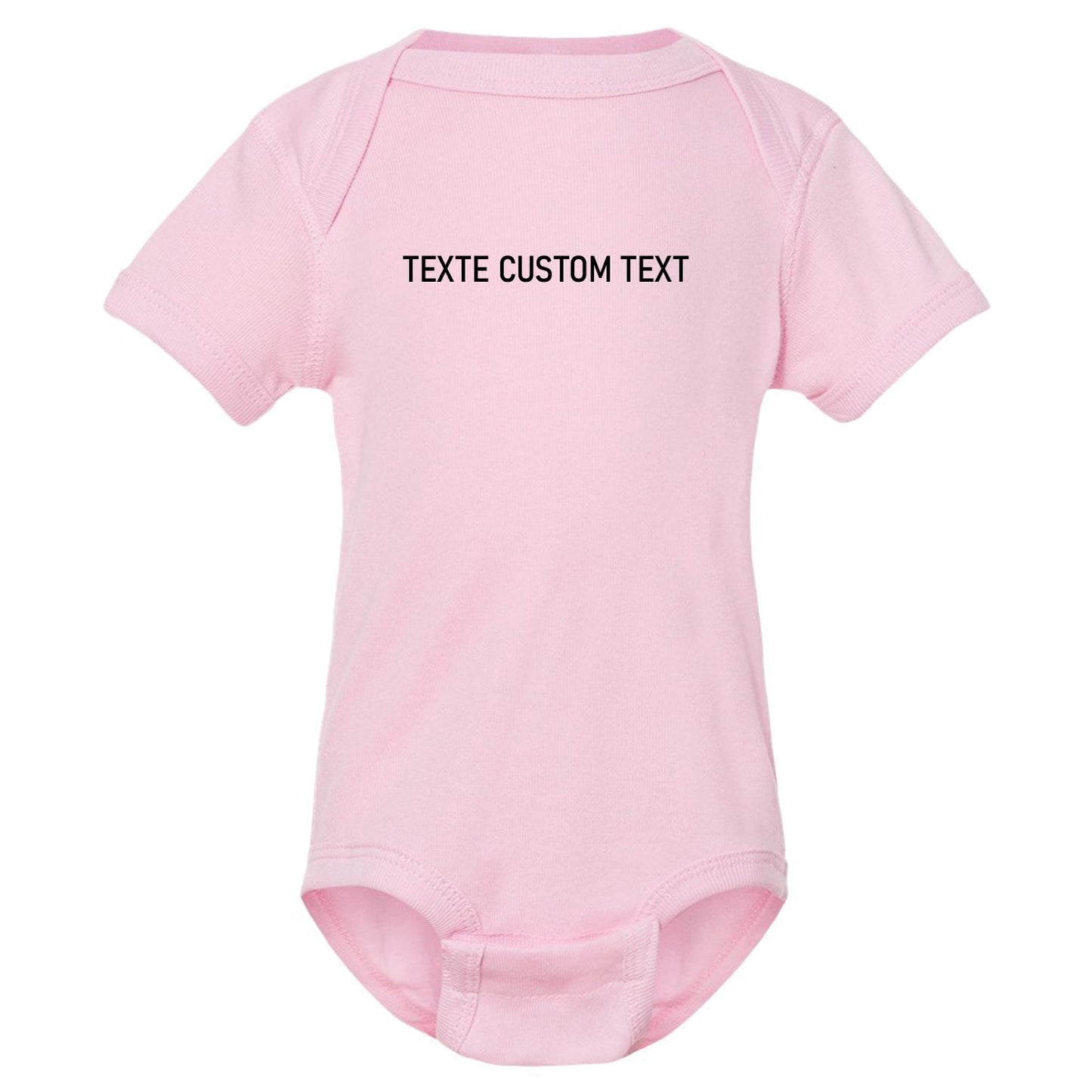 Cache-couche personnalisable avec texte brodé