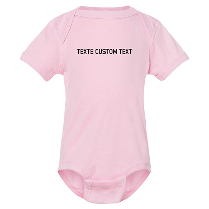 Cache-couche personnalisable avec texte brodé