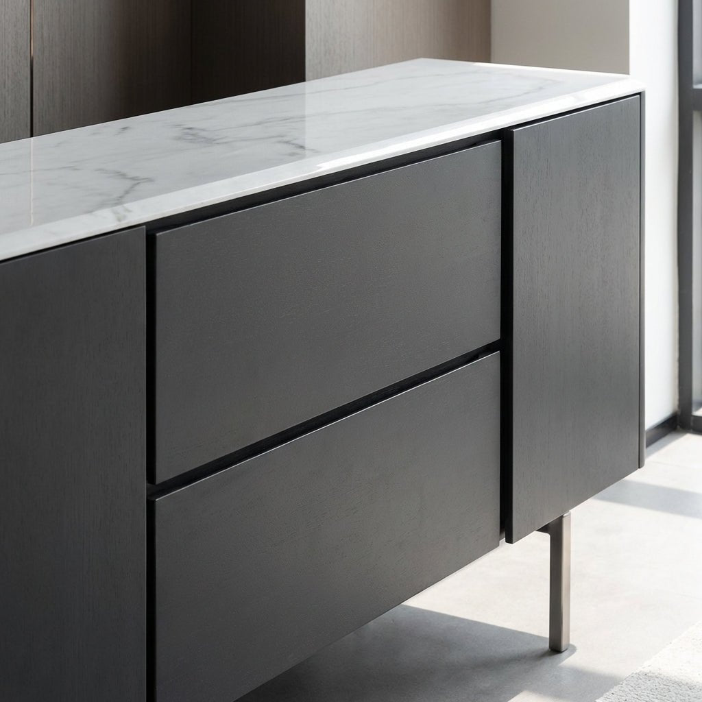 Calacatta Marble Top Credenza