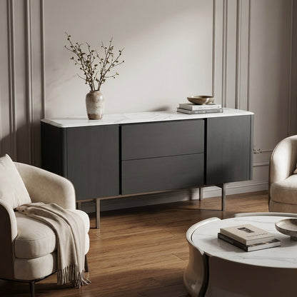 Calacatta Marble Top Credenza