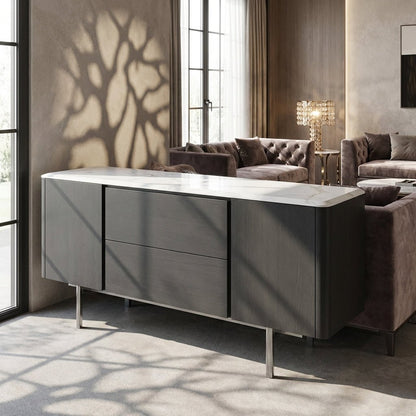 Calacatta Marble Top Credenza