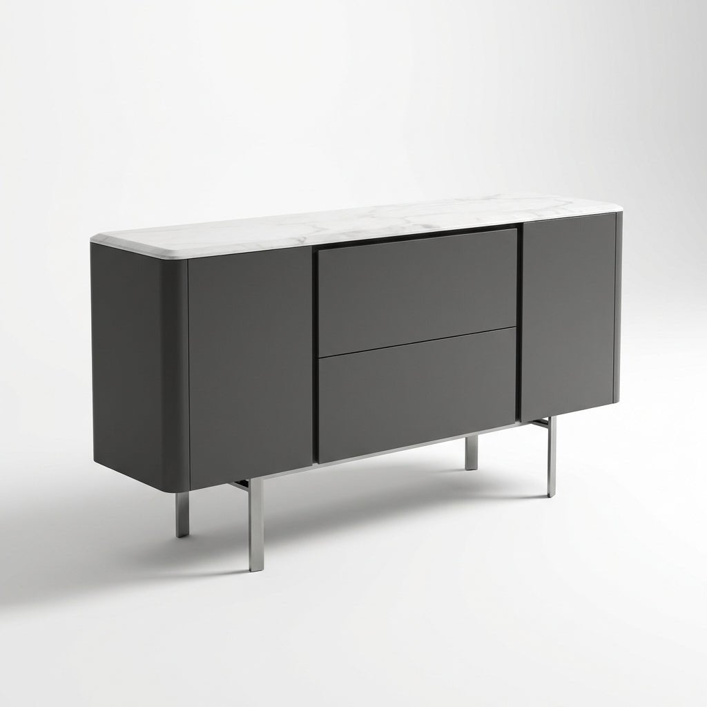 Calacatta Marble Top Credenza