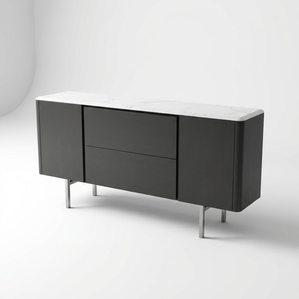 Calacatta Marble Top Credenza