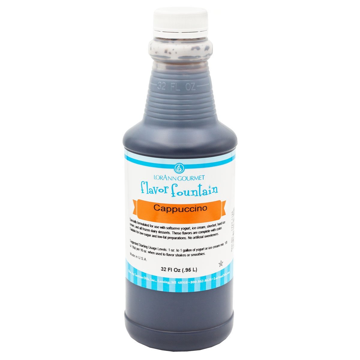 Cappuccino Flavor Fountain - 4 oz. - 32 oz. - Ice Cream and Beverage Flavors - LorAnn Oils - Canadian Distribution - Ships Free Within Canada on Orders Above CAD $199 - Royal Eagles Promise of Peace