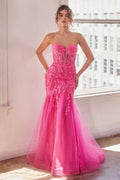 STRAPLESS EMBELLISHED MERMAID GOWN