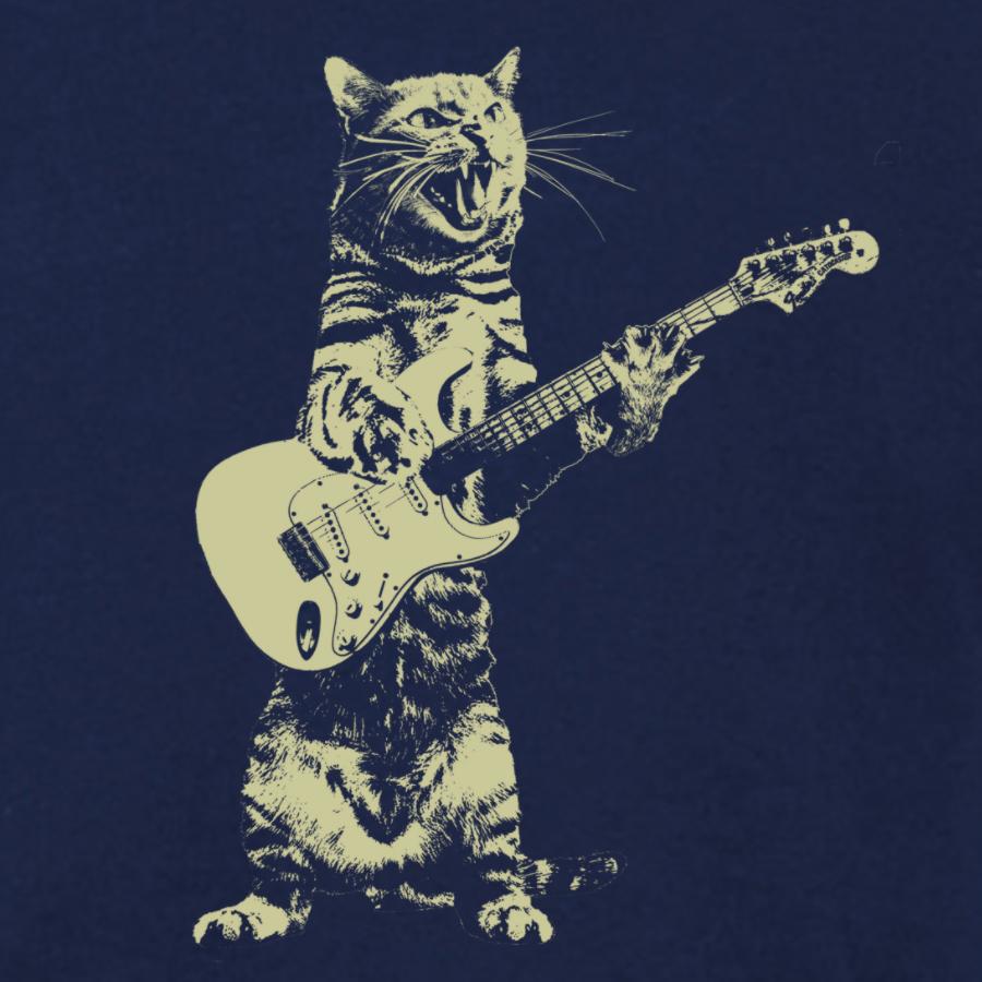 Kids Cat Playing Guitar — Funny Children's Graphic Tee