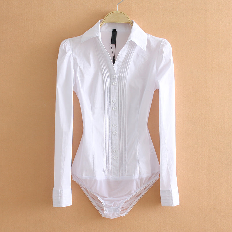 Bodycon Bodysuit Dress Shirt